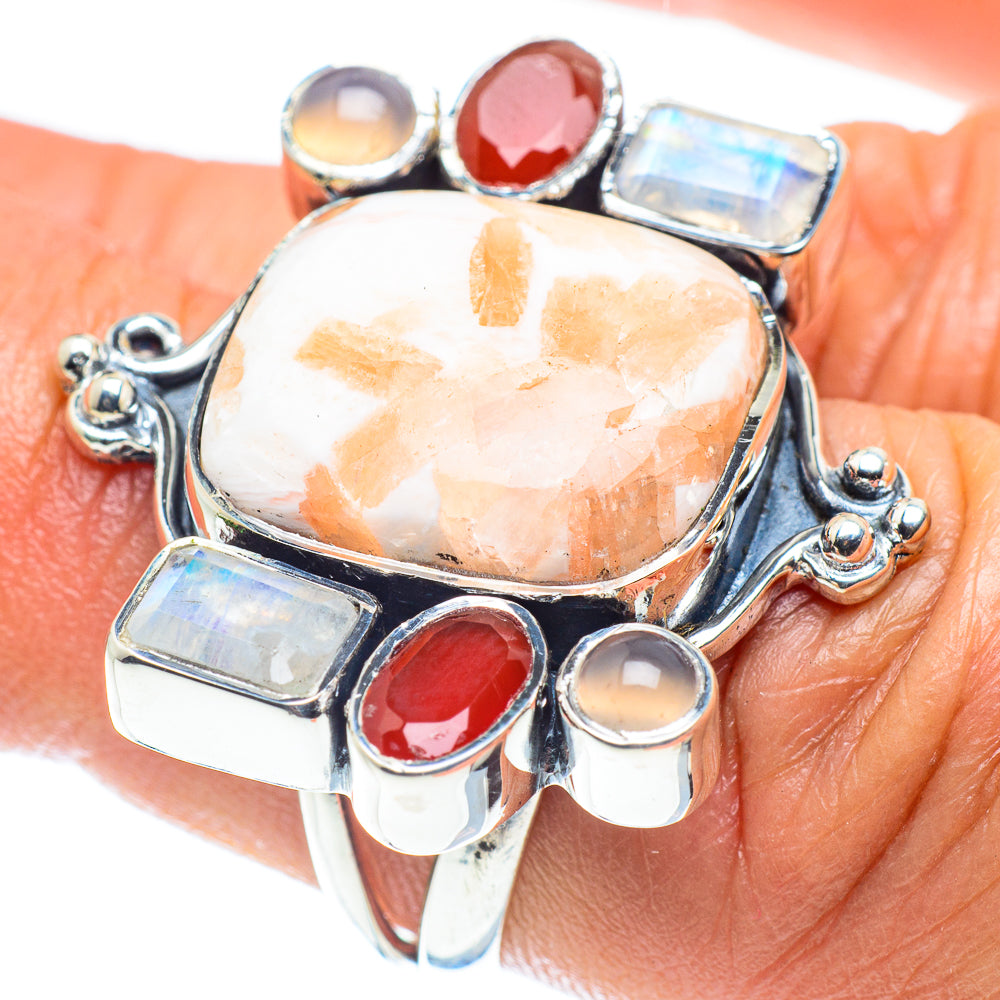 Scolecite Rings handcrafted by Anasilvercos - RING58868
