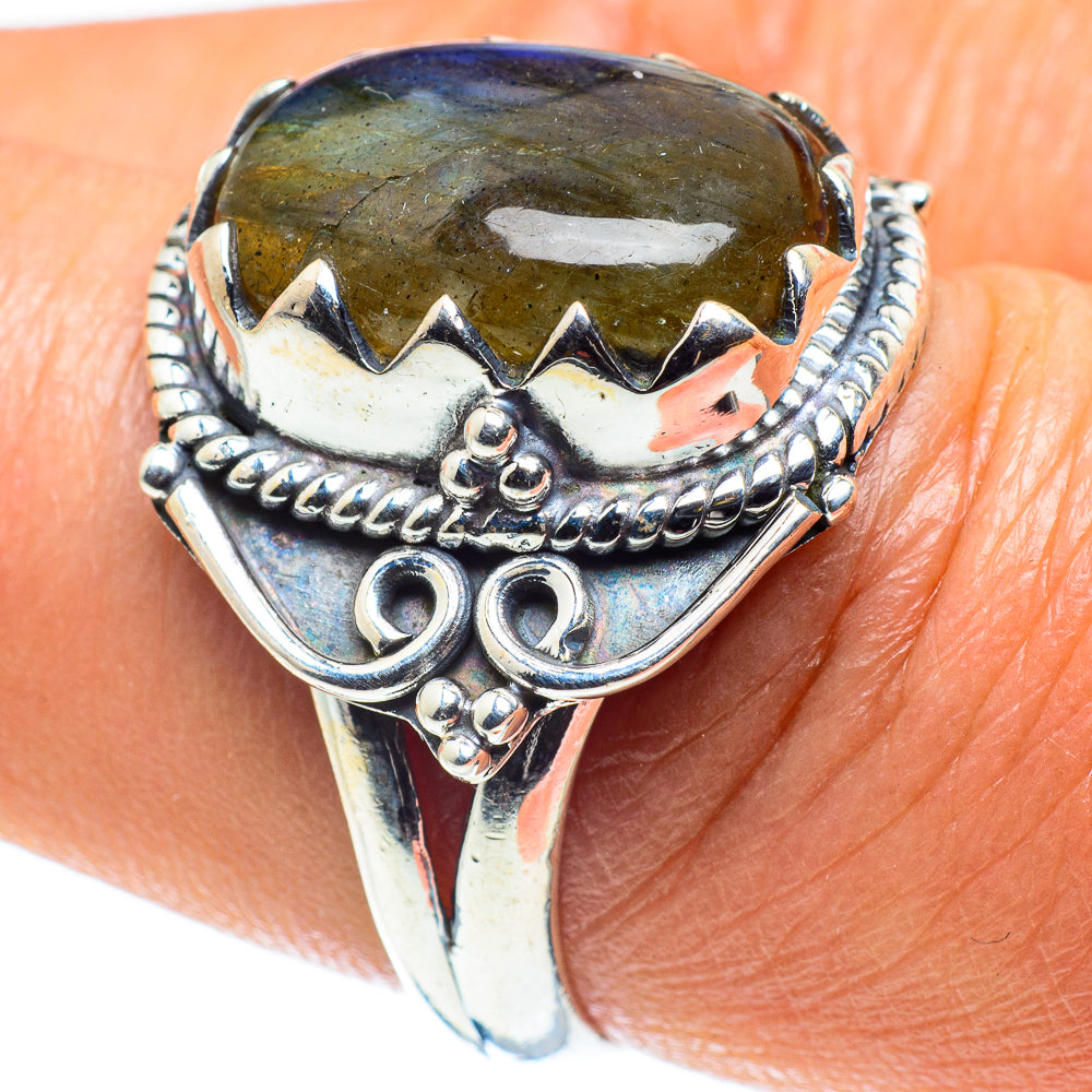 Labradorite Rings handcrafted by Anasilvercos - RING58877