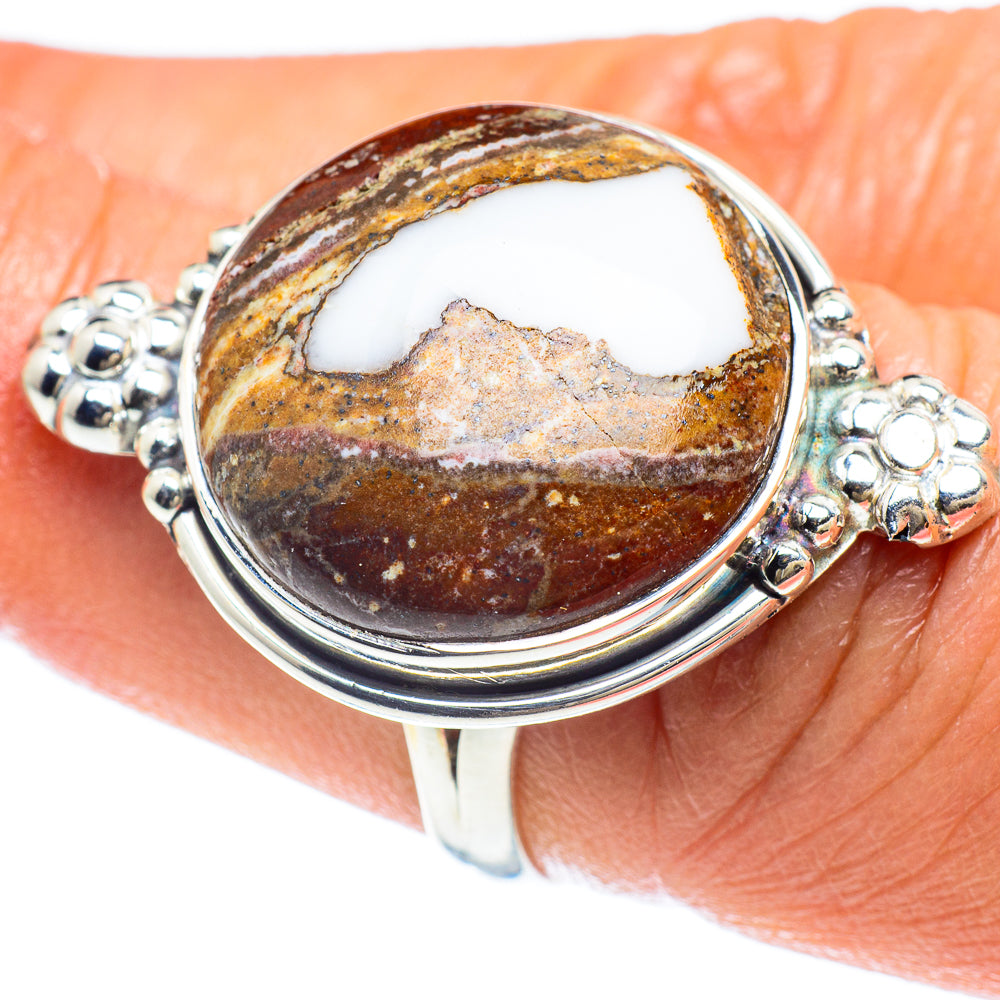 Wild Horse Jasper Rings handcrafted by Anasilvercos - RING58912