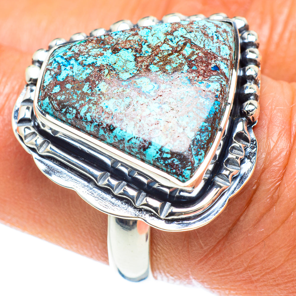 Tibetan Turquoise Rings handcrafted by Anasilvercos - RING58931