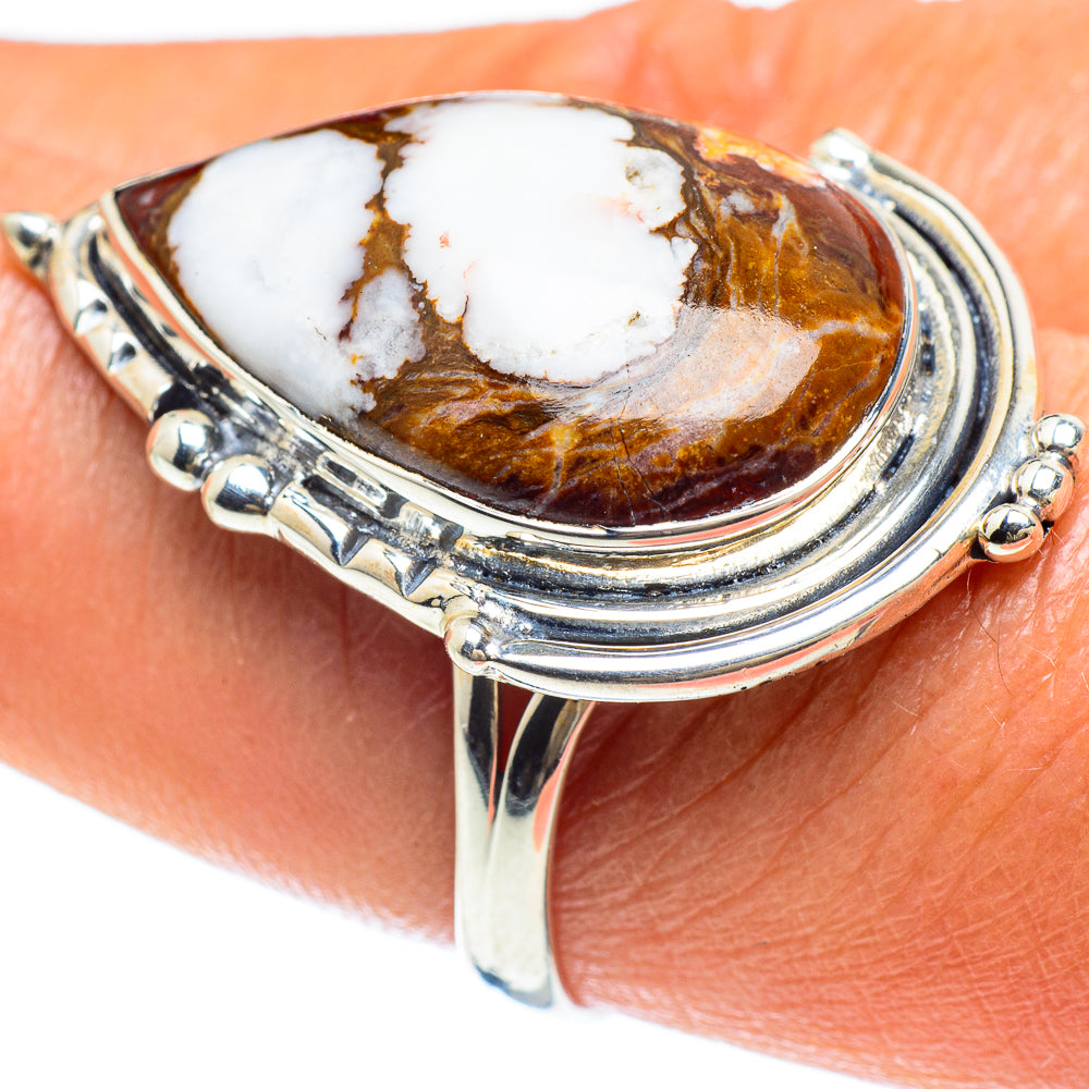 Peanut Wood Jasper Rings handcrafted by Anasilvercos - RING58946