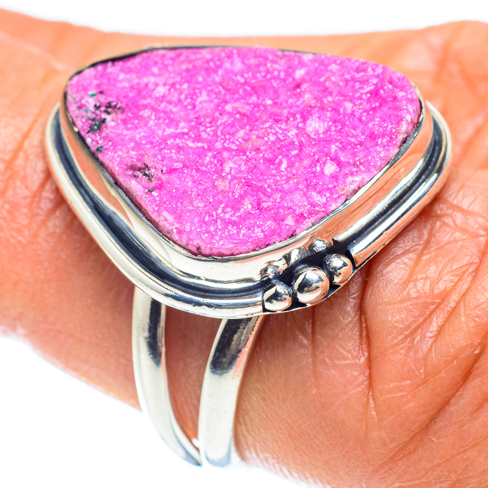 Cobalto Calcite Druzy Rings handcrafted by Anasilvercos - RING58950