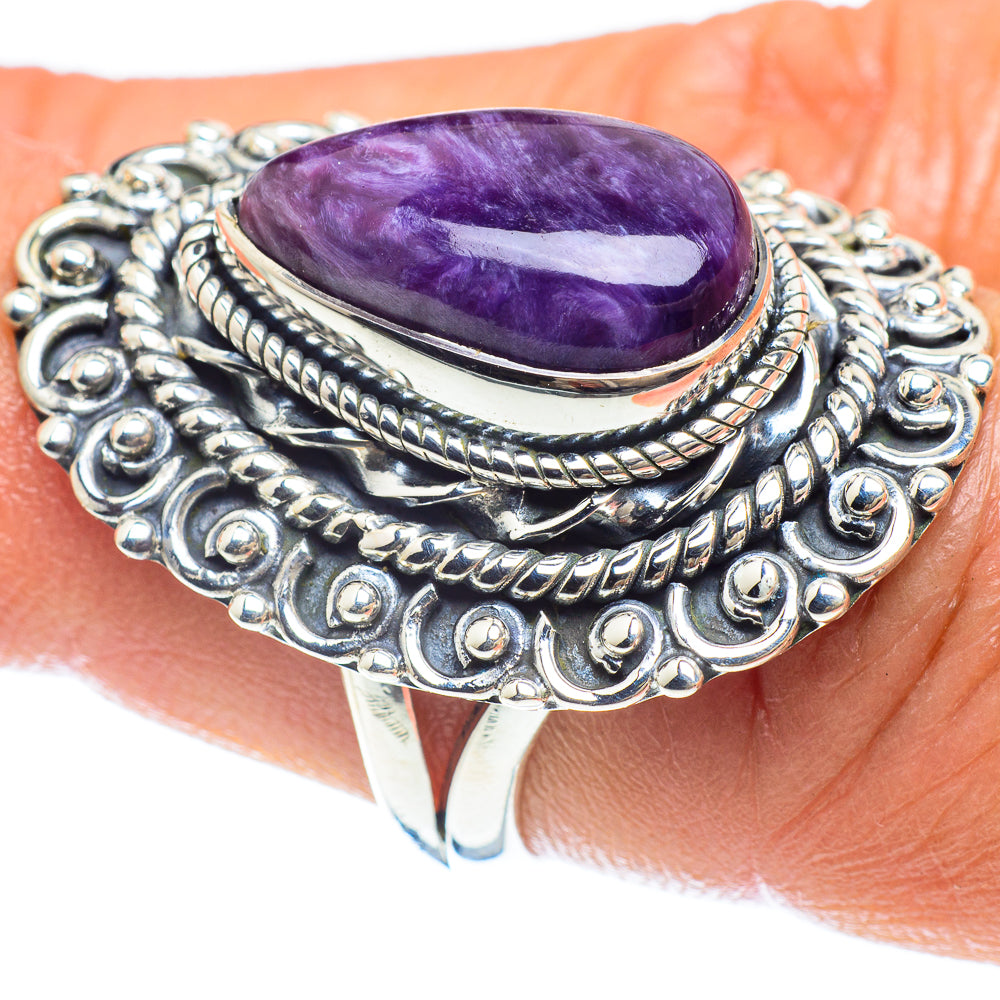 Charoite Rings handcrafted by Anasilvercos - RING58964