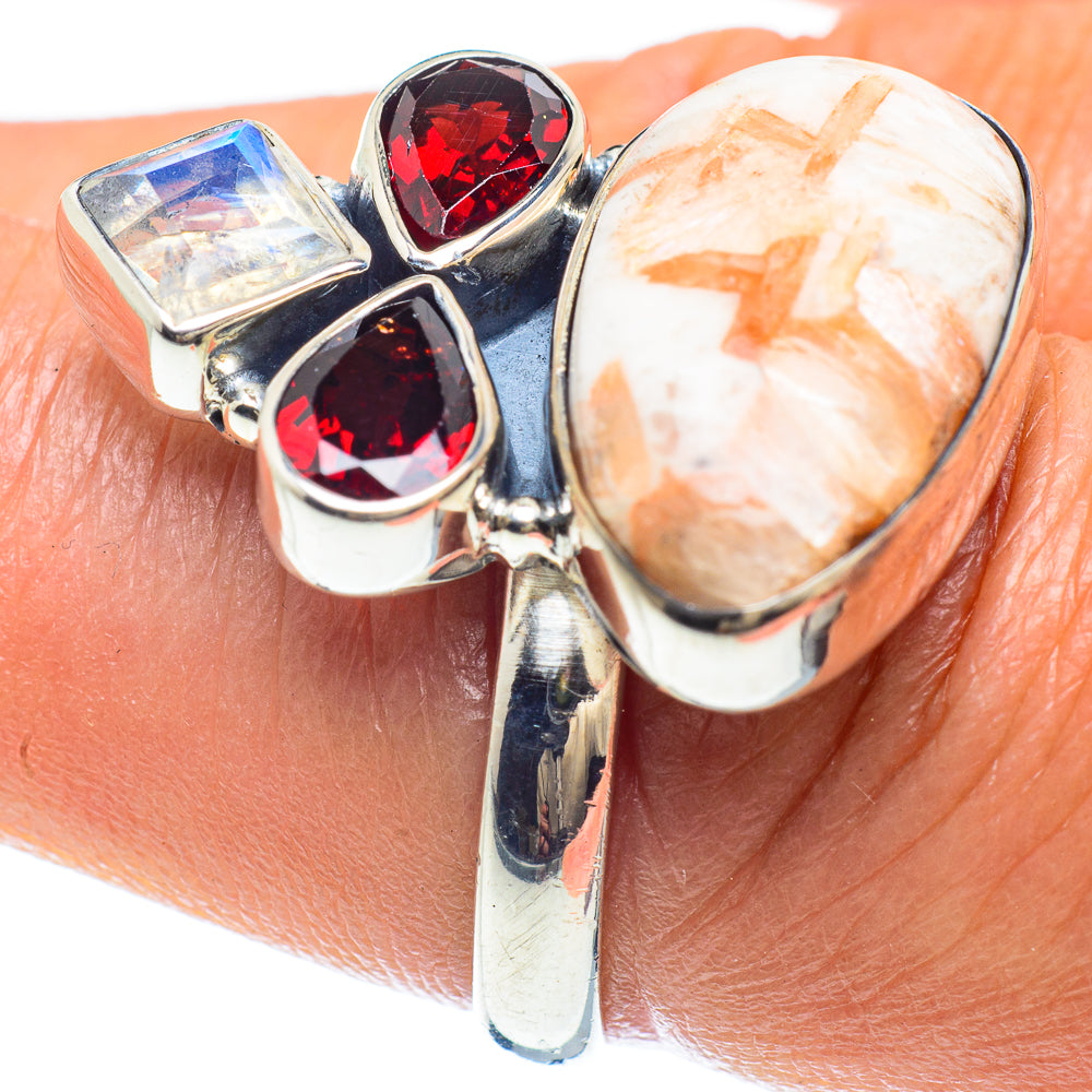 Scolecite Rings handcrafted by Anasilvercos - RING58988