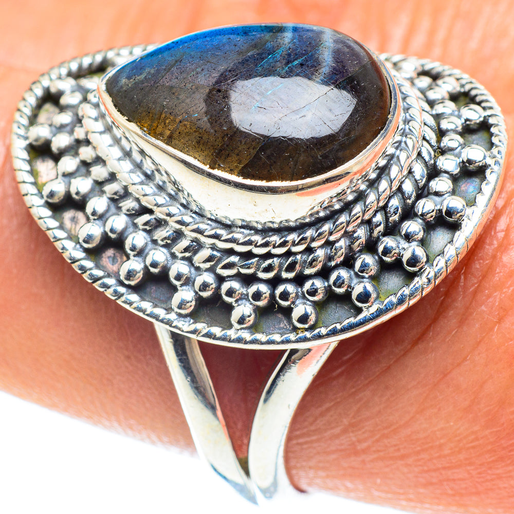 Labradorite Rings handcrafted by Anasilvercos - RING58992