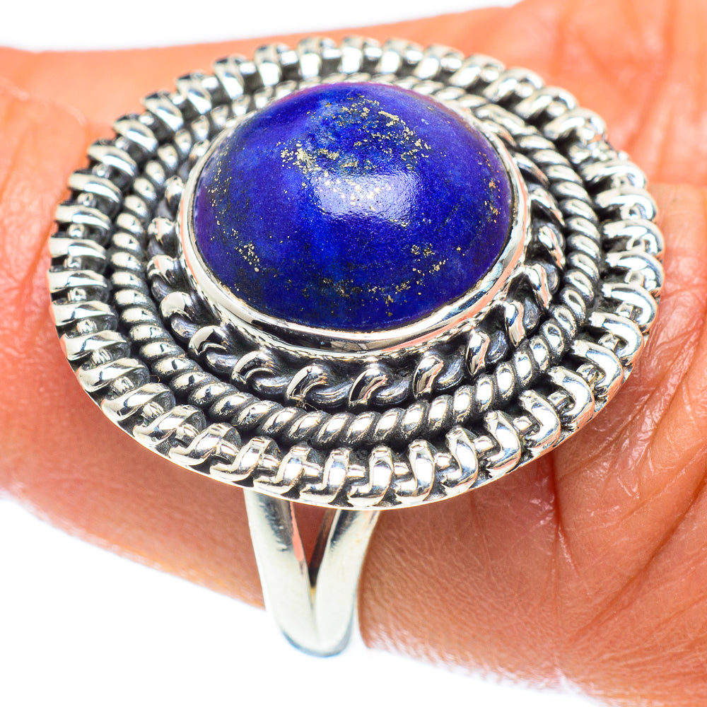 Lapis Lazuli Rings handcrafted by Anasilvercos - RING59000