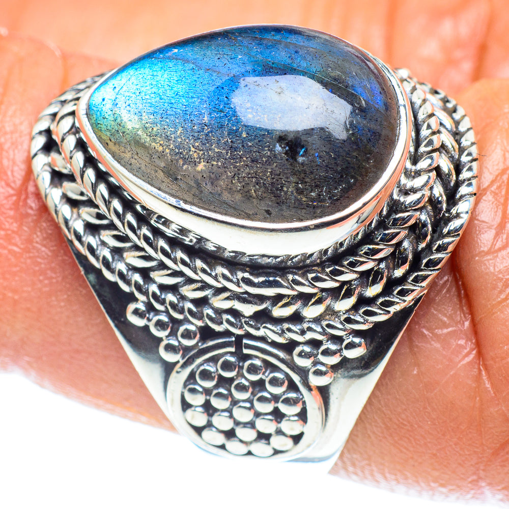 Labradorite Rings handcrafted by Anasilvercos - RING59018