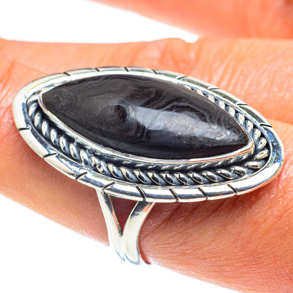Psilomelane Rings handcrafted by Anasilvercos - RING59043
