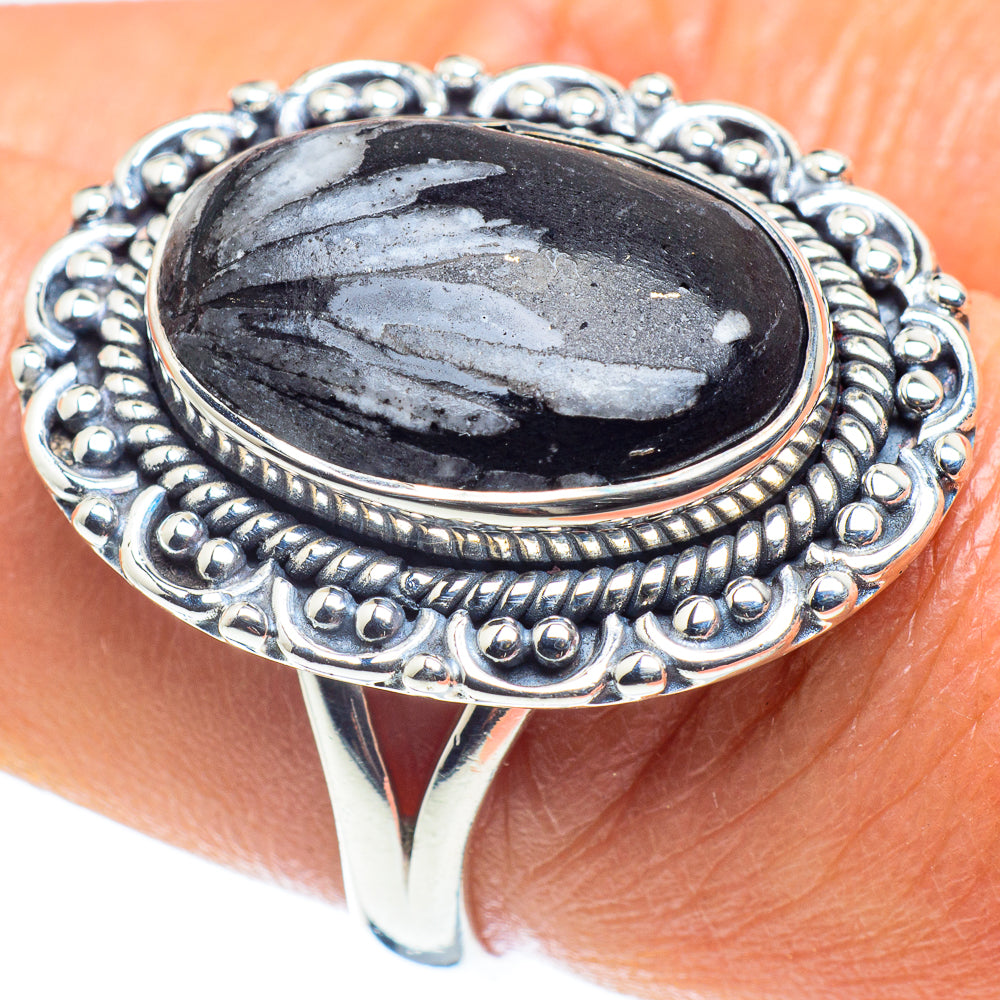 Chrysanthemum Stone Rings handcrafted by Anasilvercos - RING59074