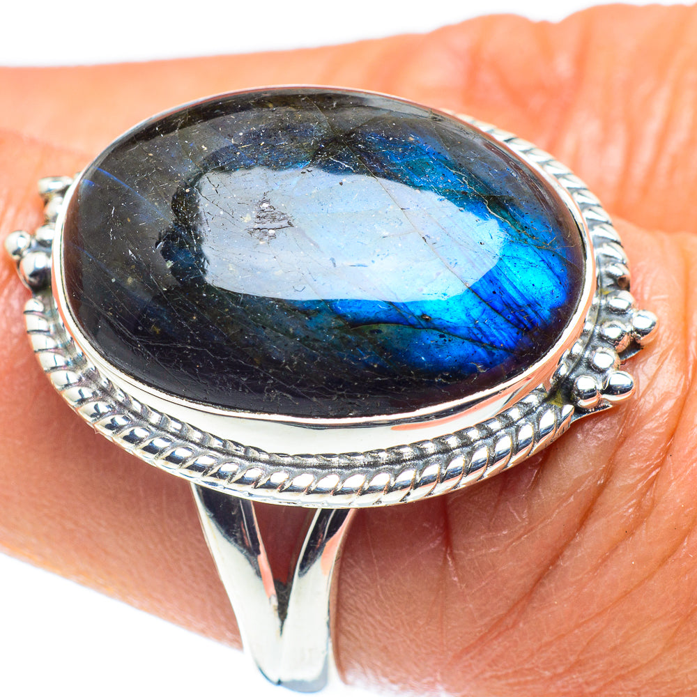 Labradorite Rings handcrafted by Anasilvercos - RING59090