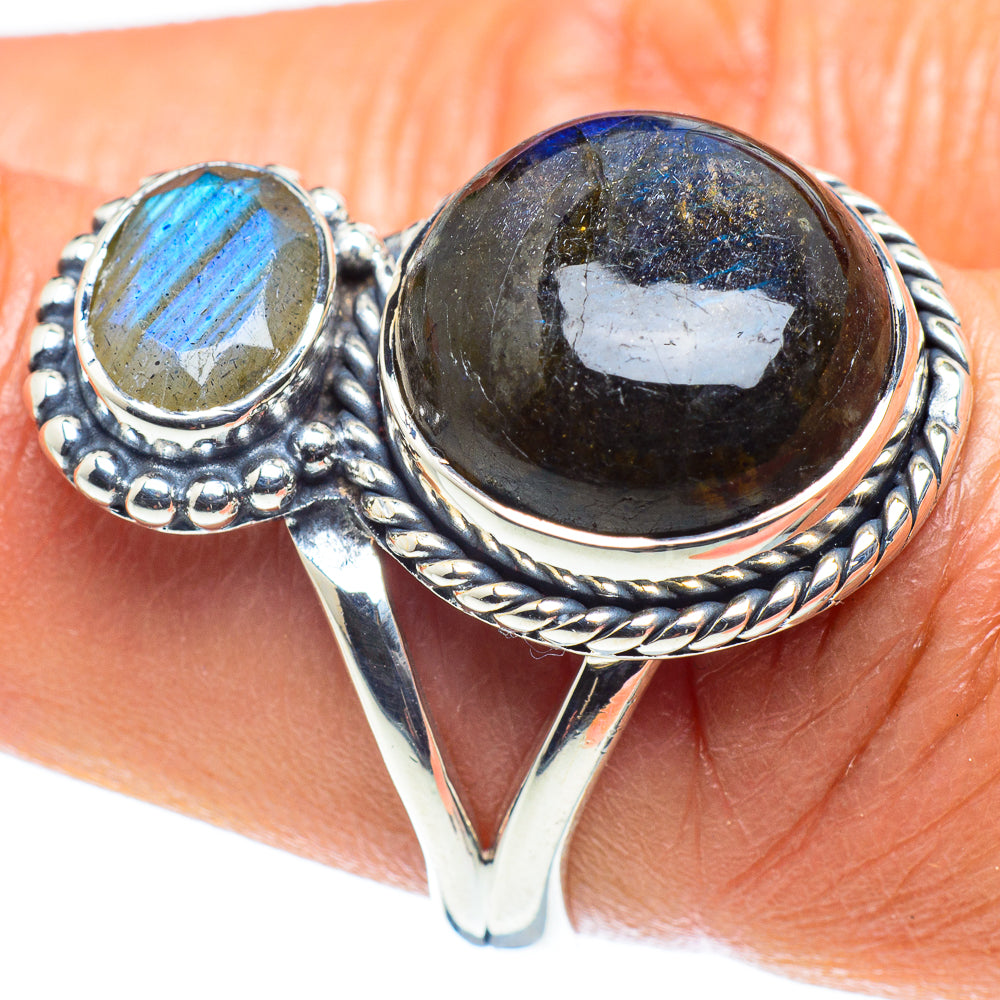 Labradorite Rings handcrafted by Anasilvercos - RING59098