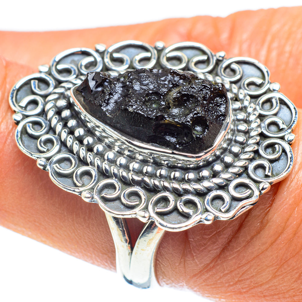 Tektite Rings handcrafted by Anasilvercos - RING59100