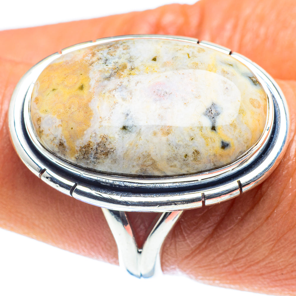 Ocean Jasper Rings handcrafted by Anasilvercos - RING59113