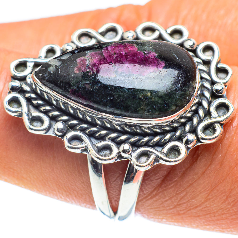 Russian Eudialyte Rings handcrafted by Anasilvercos - RING59121