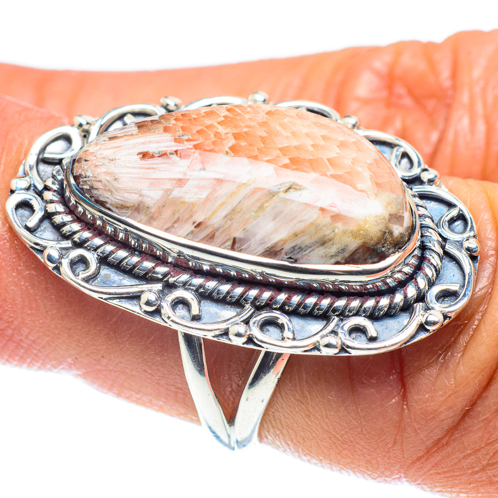 Scolecite Rings handcrafted by Anasilvercos - RING59151