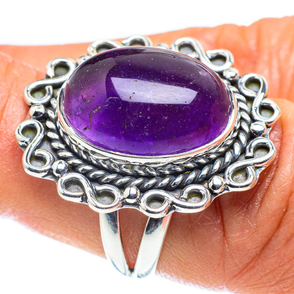 Amethyst Rings handcrafted by Anasilvercos - RING59186
