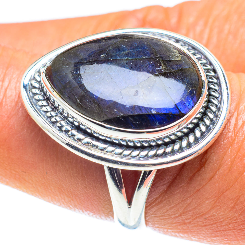 Labradorite Rings handcrafted by Anasilvercos - RING59189