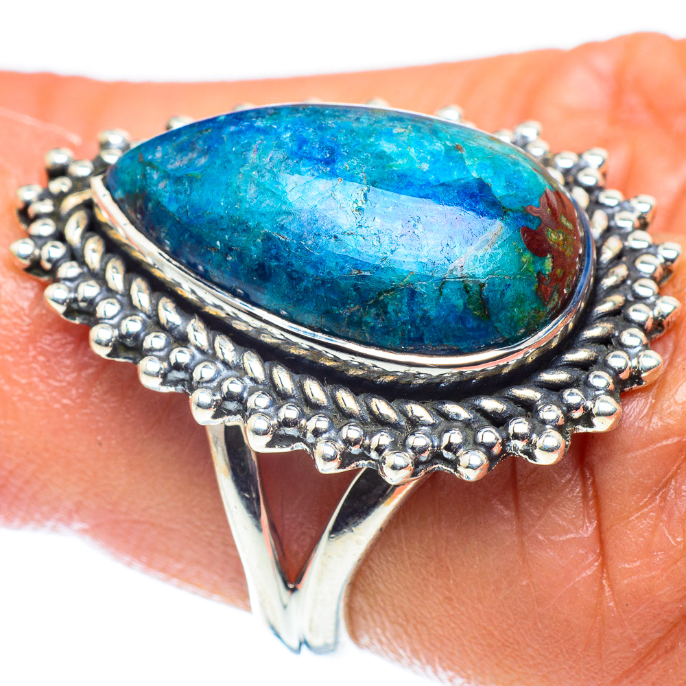 Chrysocolla Rings handcrafted by Anasilvercos - RING59205