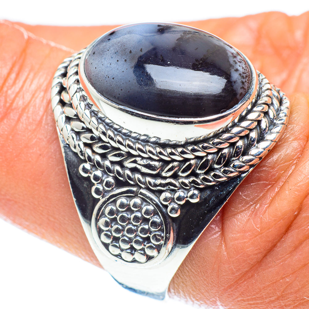 Dendritic Opal Rings handcrafted by Anasilvercos - RING59225
