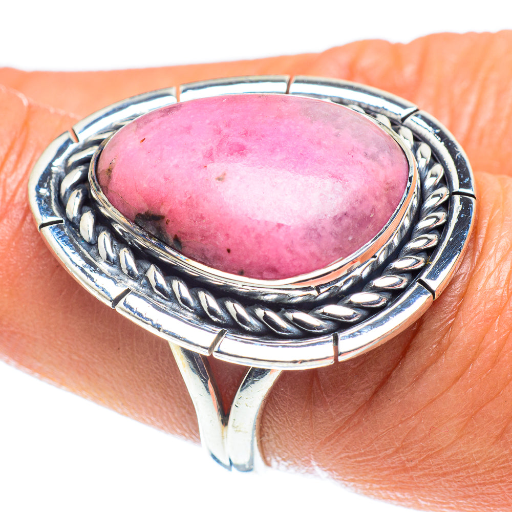 Rhodonite Rings handcrafted by Anasilvercos - RING59249