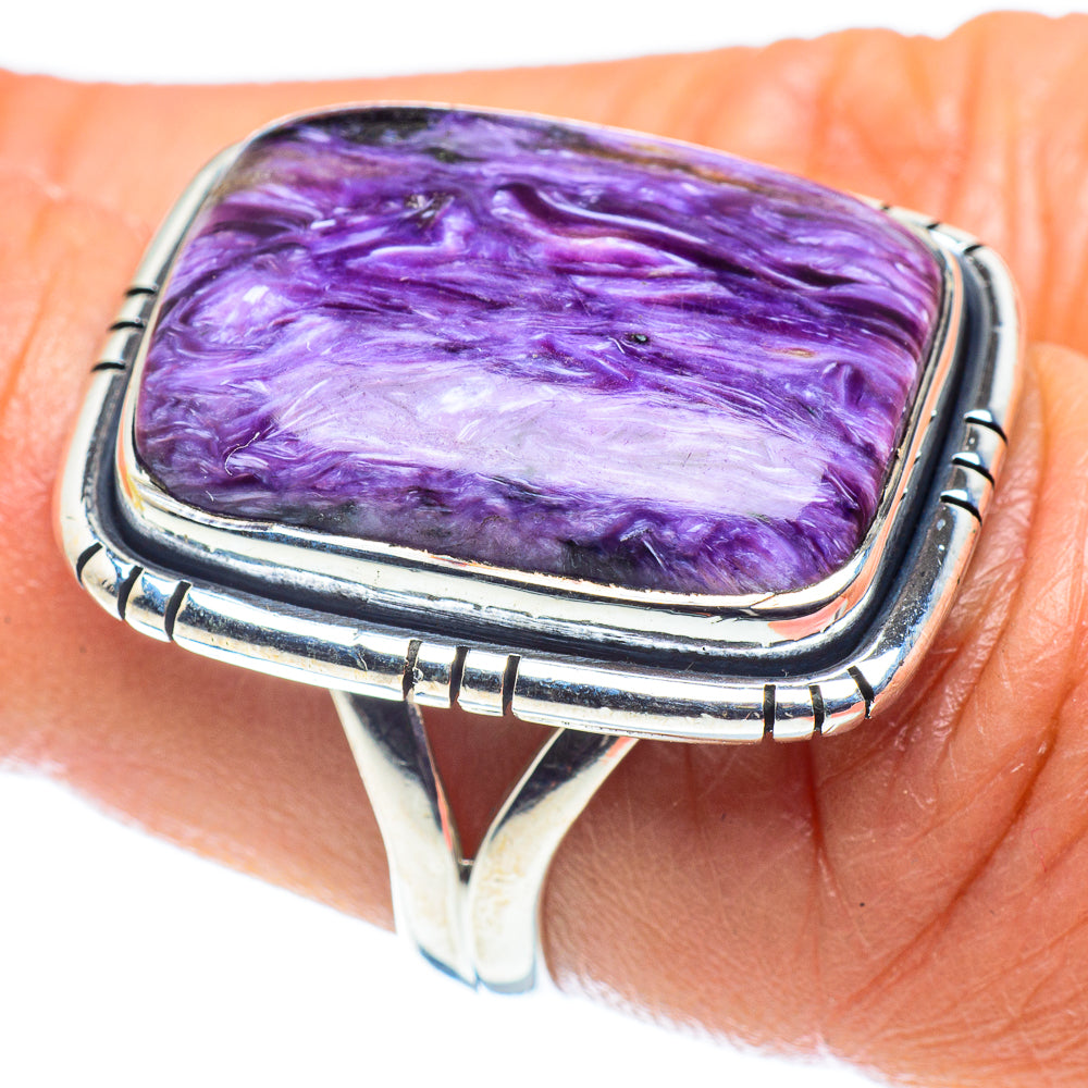 Charoite Rings handcrafted by Anasilvercos - RING59252