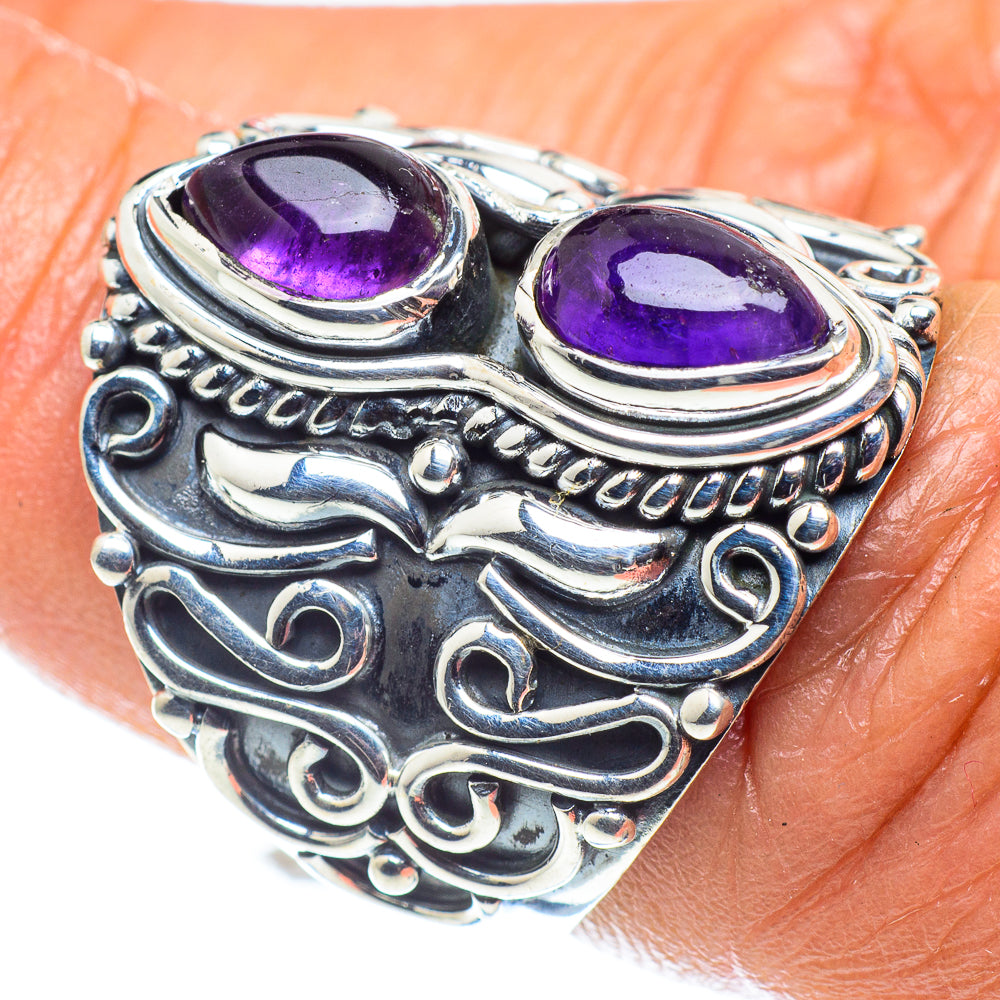 Amethyst Rings handcrafted by Anasilvercos - RING59253