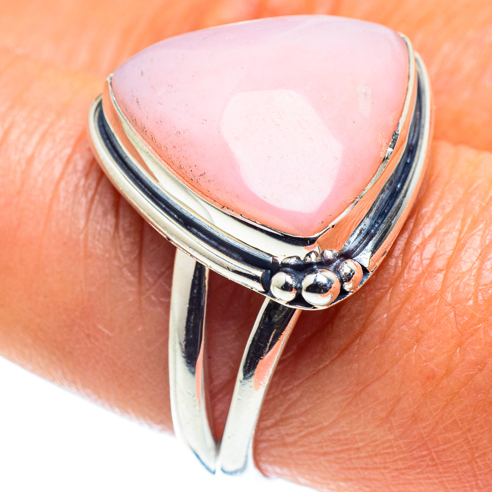 Pink Opal Rings handcrafted by Anasilvercos - RING59258