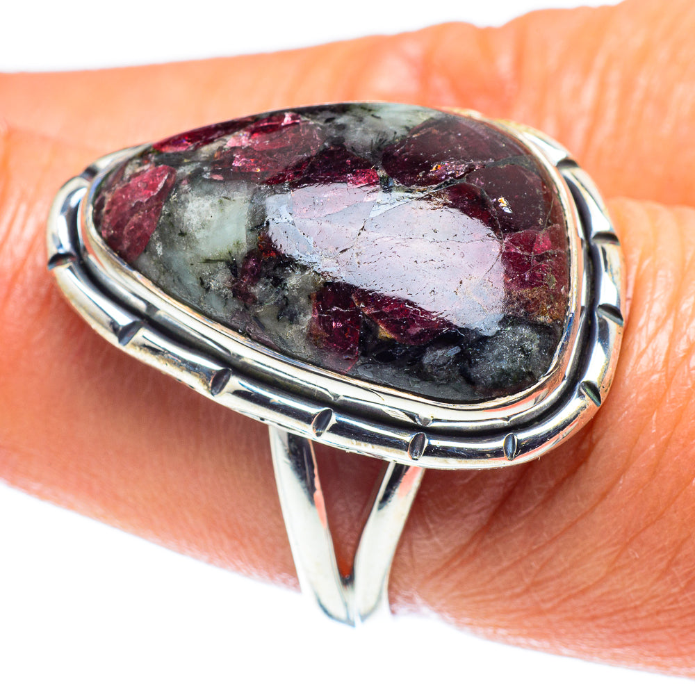 Russian Eudialyte Rings handcrafted by Anasilvercos - RING59277