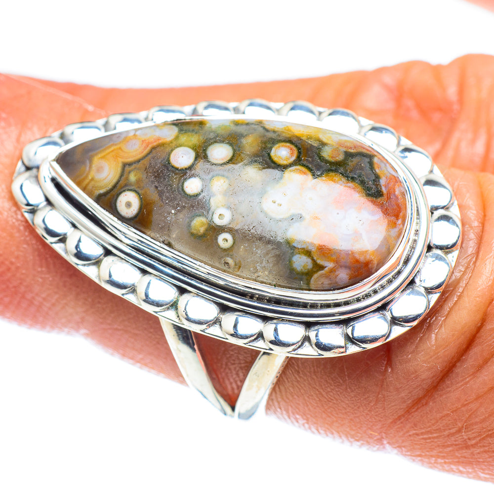 Ocean Jasper Rings handcrafted by Anasilvercos - RING59290