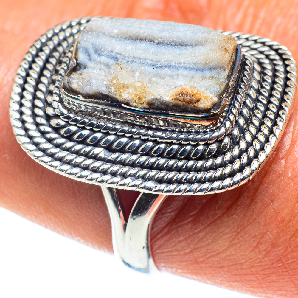 Desert Druzy Rings handcrafted by Anasilvercos - RING59329