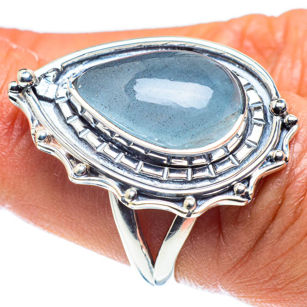 Aquamarine Rings handcrafted by Anasilvercos - RING59340