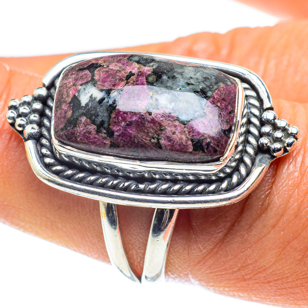 Russian Eudialyte Rings handcrafted by Anasilvercos - RING59355
