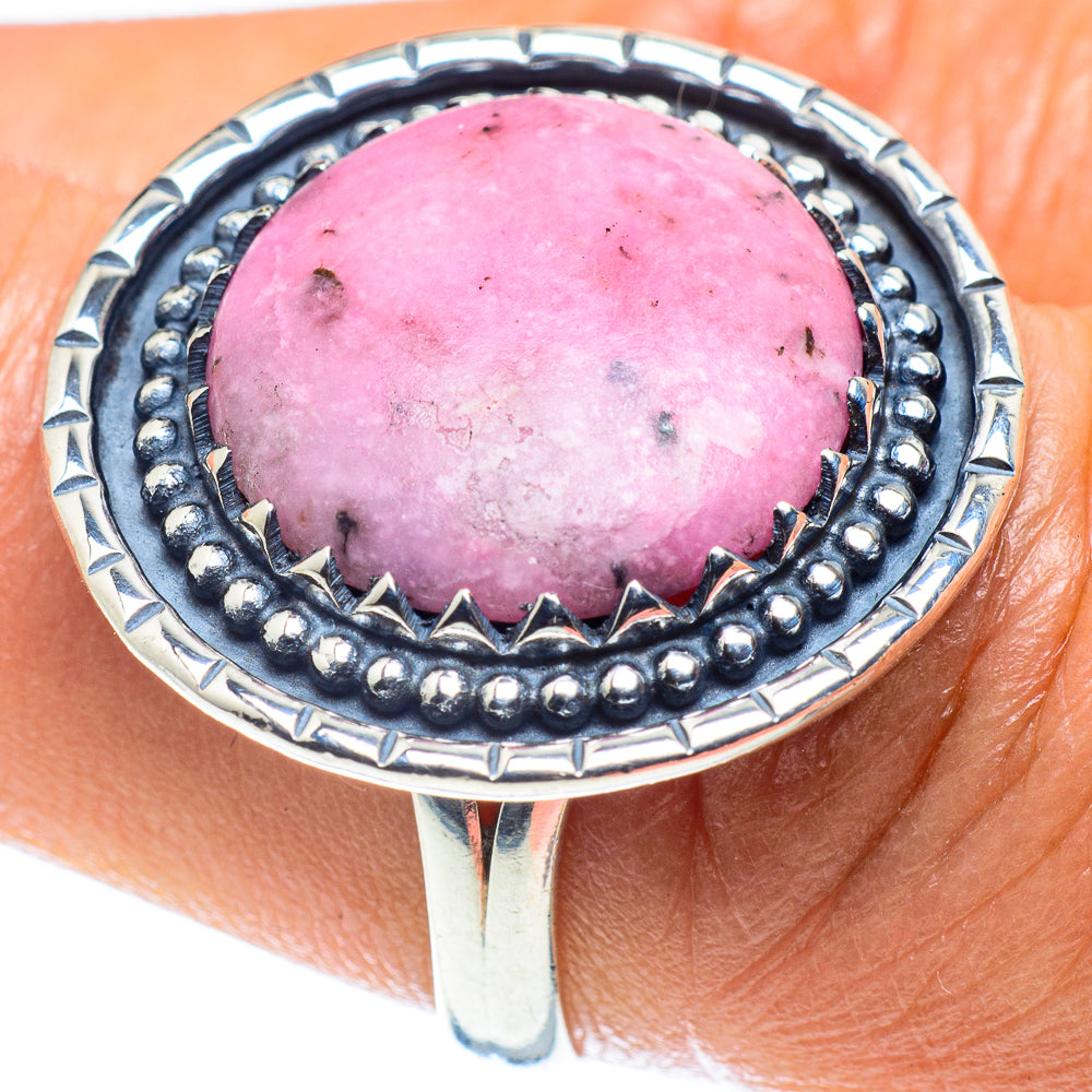 Rhodonite Rings handcrafted by Anasilvercos - RING59357
