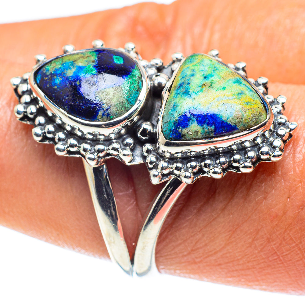 Azurite Rings handcrafted by Anasilvercos - RING59360
