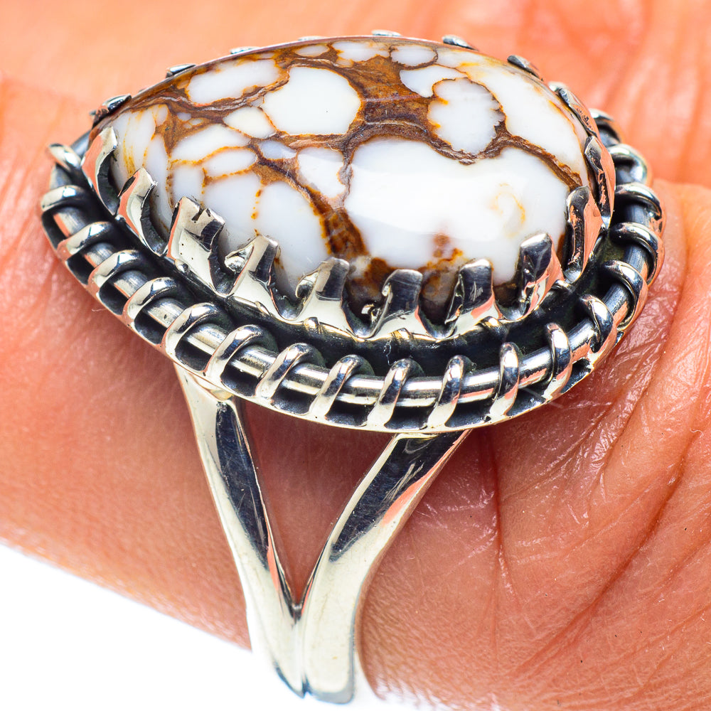 Peanut Wood Jasper Rings handcrafted by Anasilvercos - RING59389