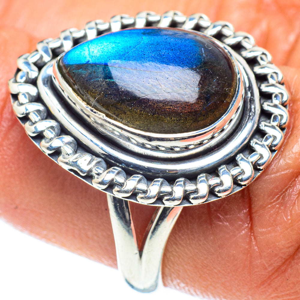 Labradorite Rings handcrafted by Anasilvercos - RING59393