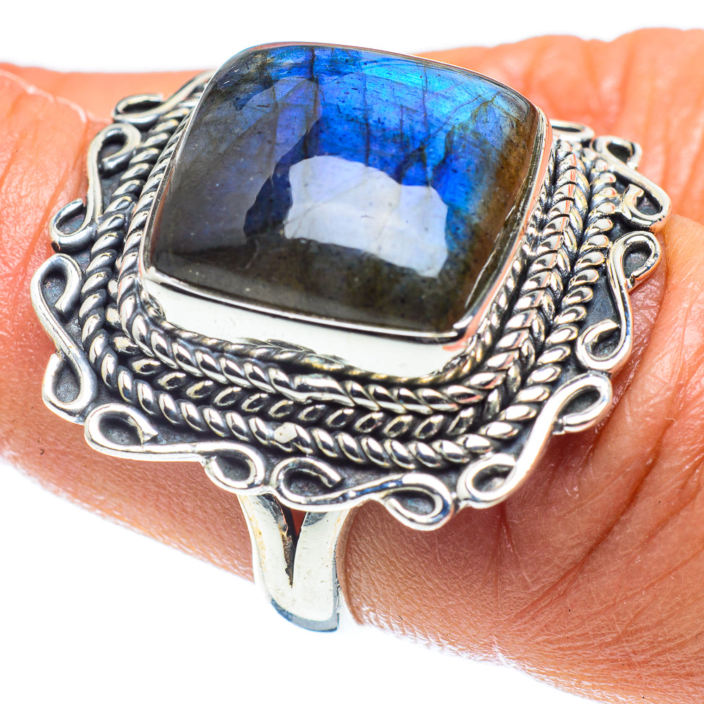 Labradorite Rings handcrafted by Anasilvercos - RING59395
