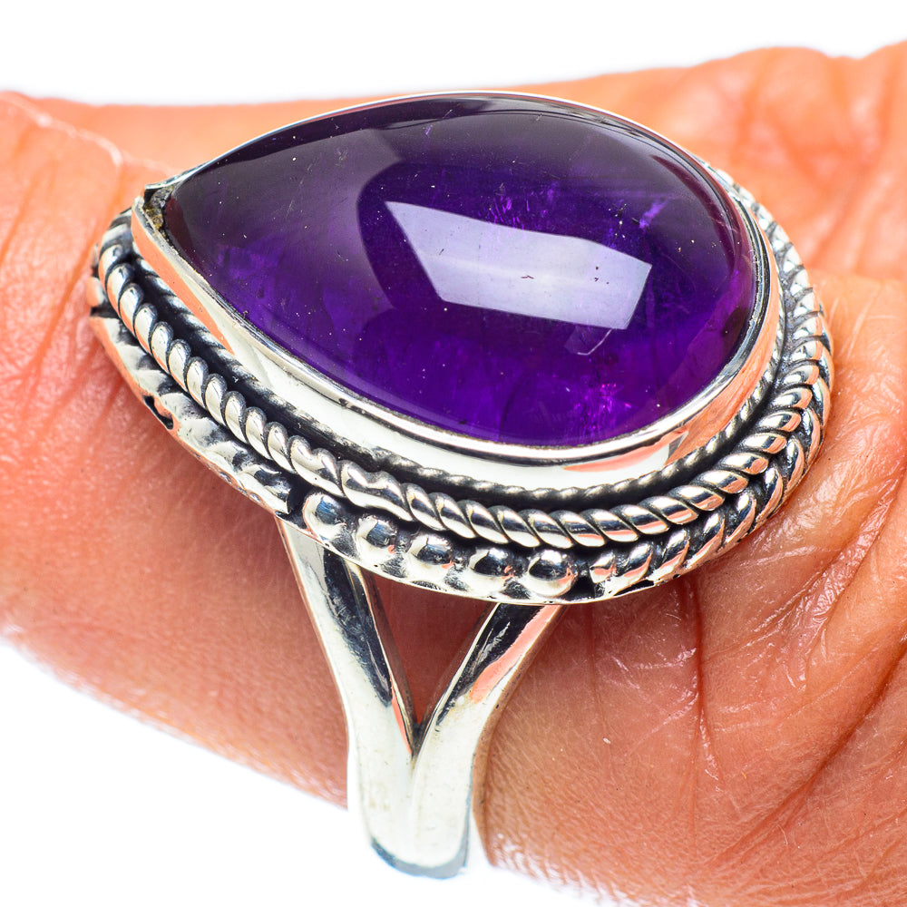 Amethyst Rings handcrafted by Anasilvercos - RING59401