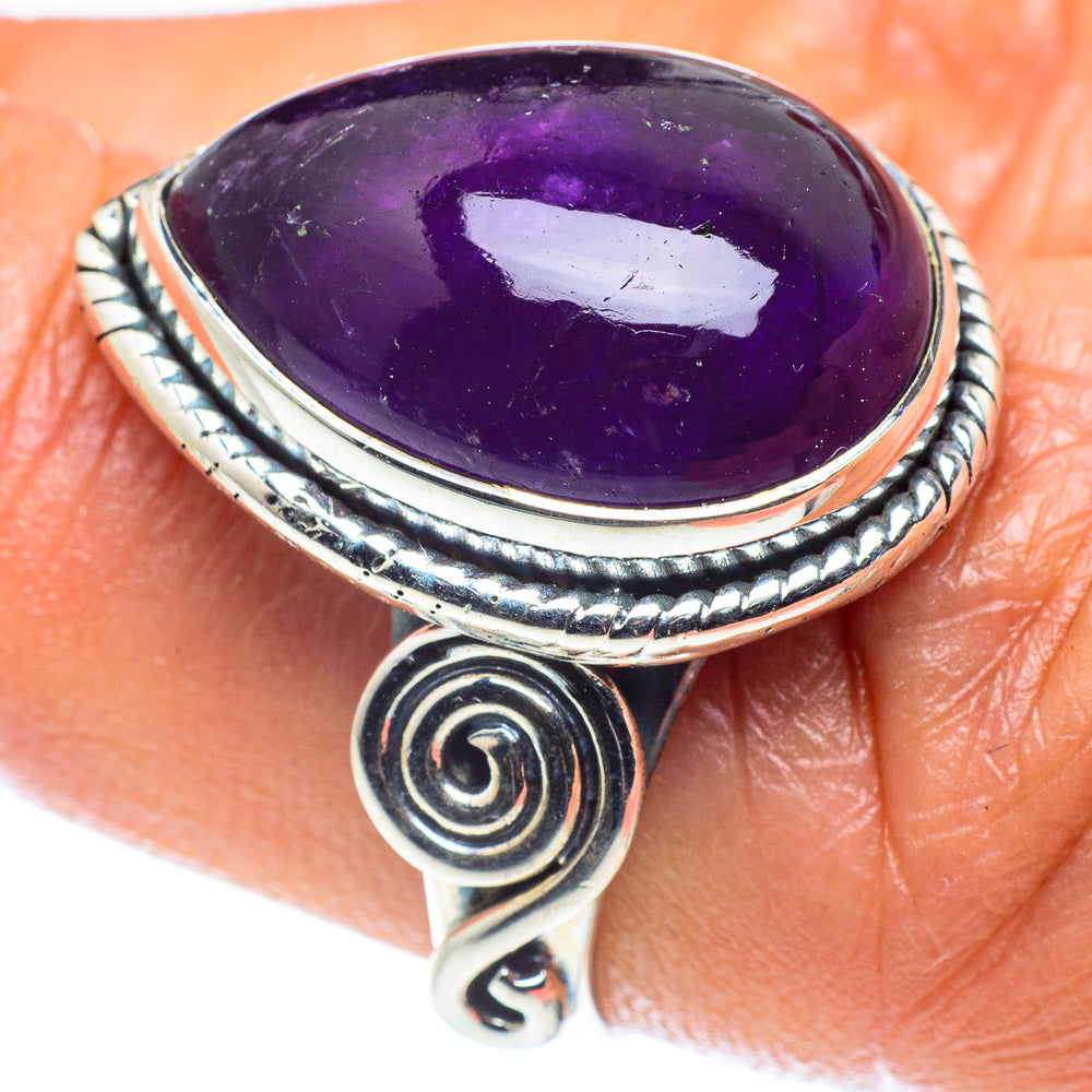 Amethyst Rings handcrafted by Anasilvercos - RING59450