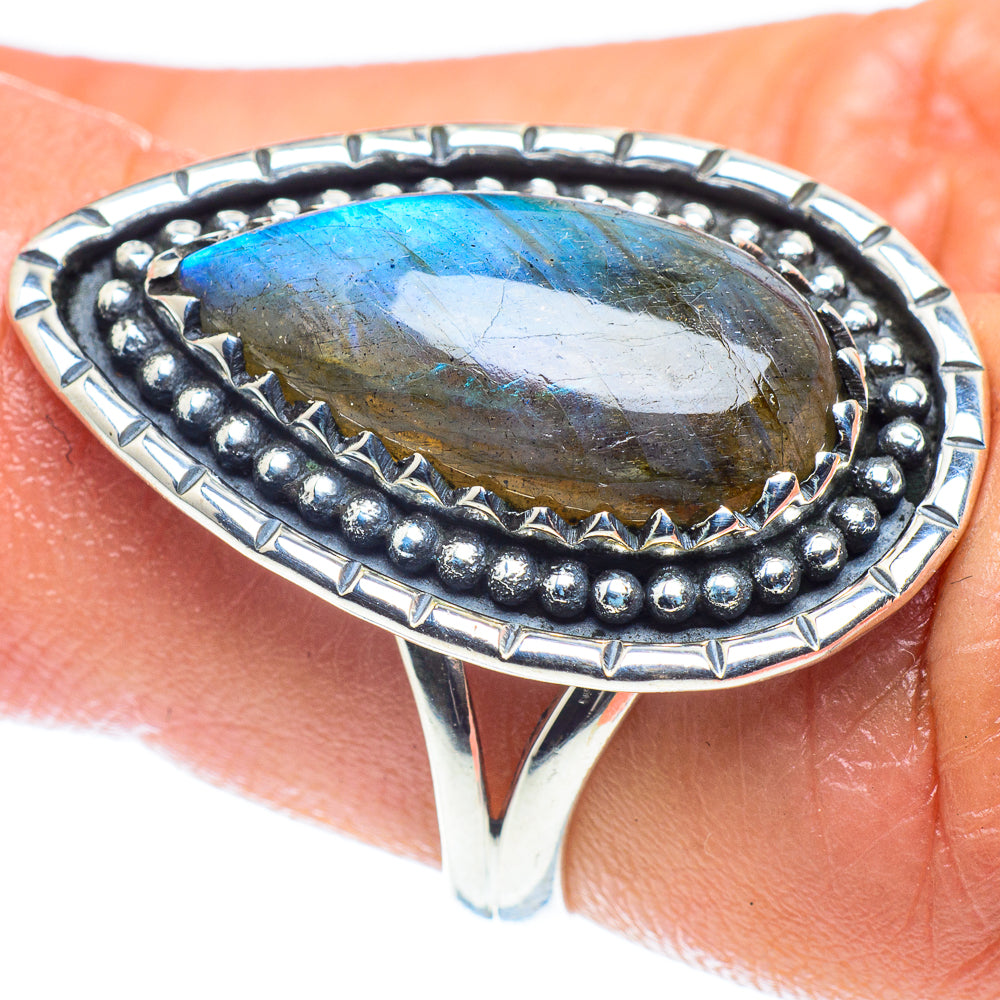 Labradorite Rings handcrafted by Anasilvercos - RING59469