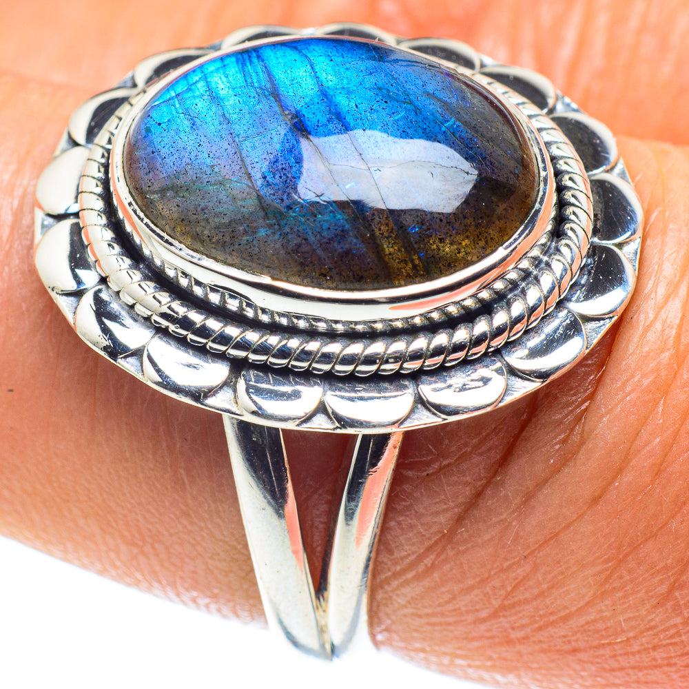 Labradorite Rings handcrafted by Anasilvercos - RING59480