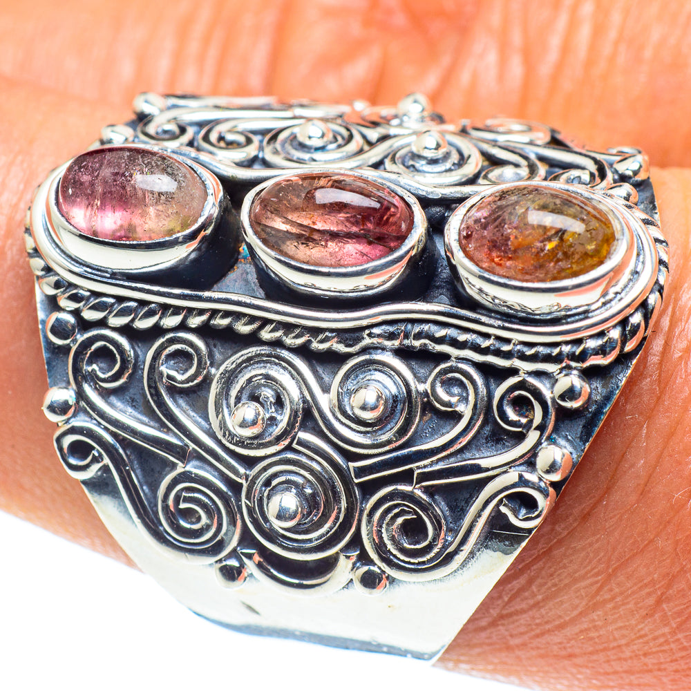 Pink Tourmaline Rings handcrafted by Anasilvercos - RING59512