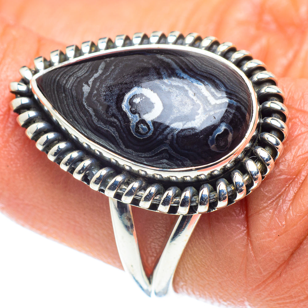Psilomelane Rings handcrafted by Anasilvercos - RING59531