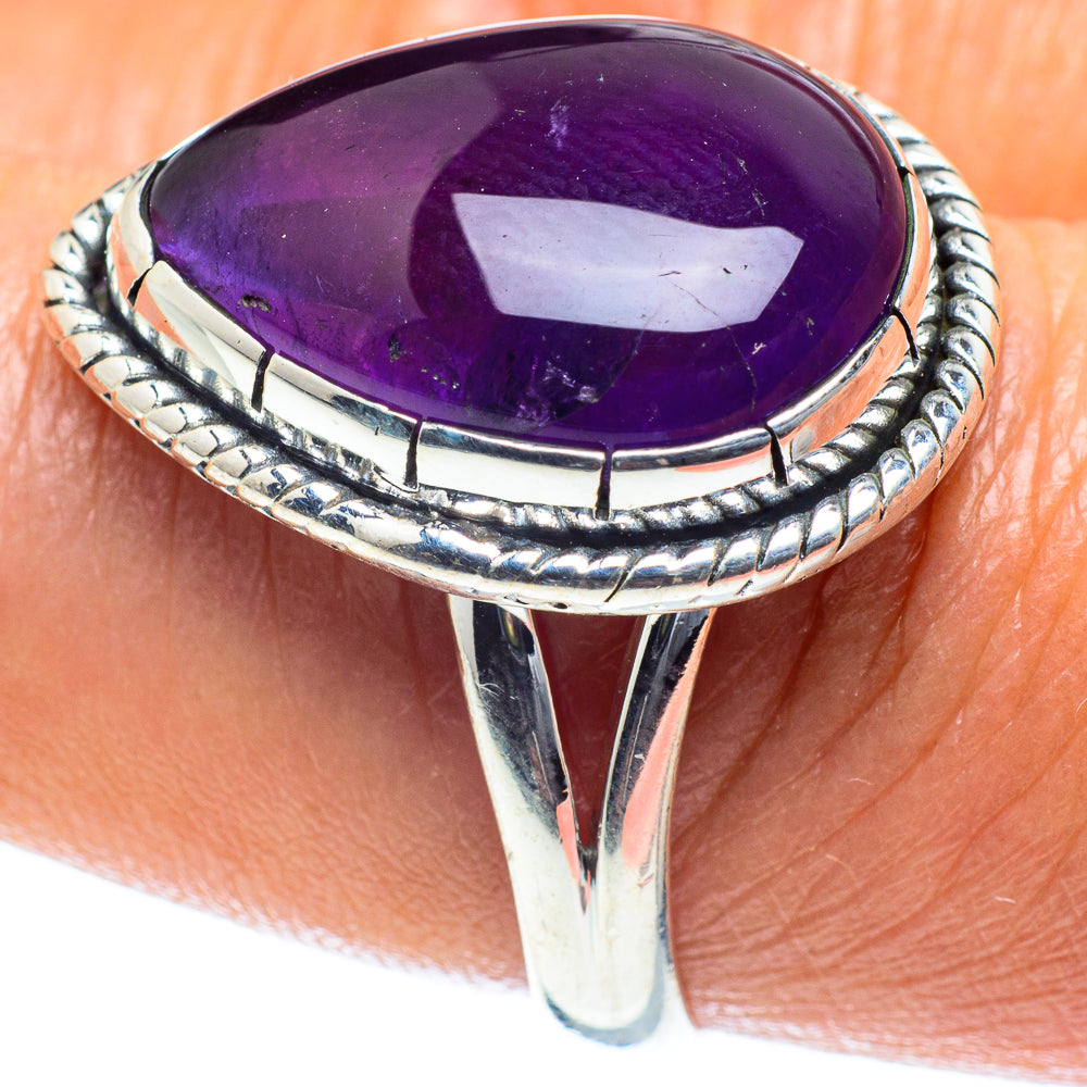 Amethyst Rings handcrafted by Anasilvercos - RING59546