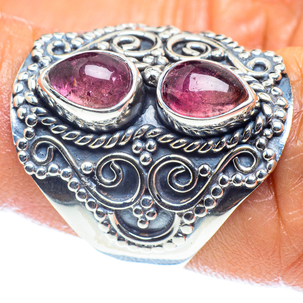 Pink Tourmaline Rings handcrafted by Anasilvercos - RING59549
