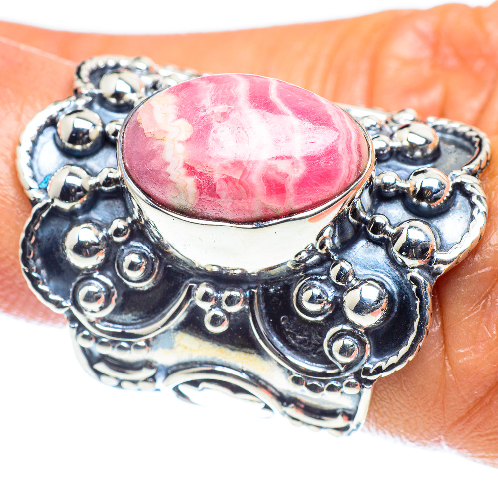 Rhodochrosite Rings handcrafted by Anasilvercos - RING59558