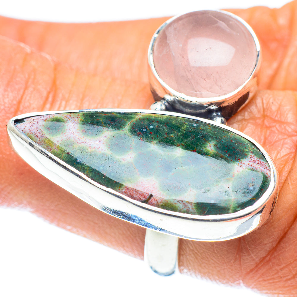 Ocean Jasper Rings handcrafted by Anasilvercos - RING59584