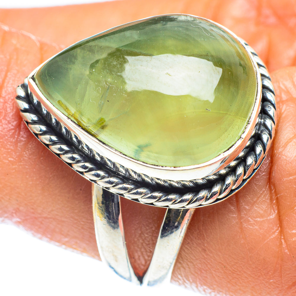 Prehnite Rings handcrafted by Anasilvercos - RING59585
