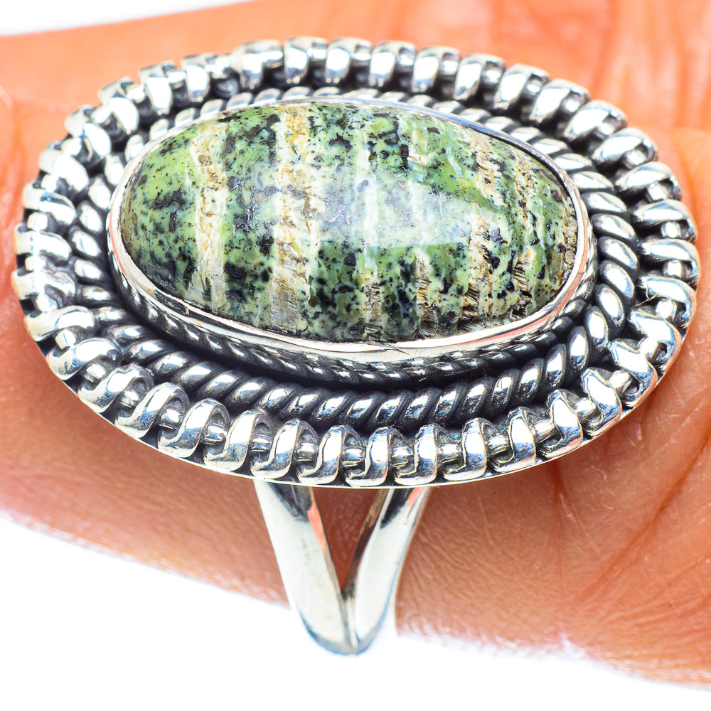 Lizard Jasper Rings handcrafted by Anasilvercos - RING59603