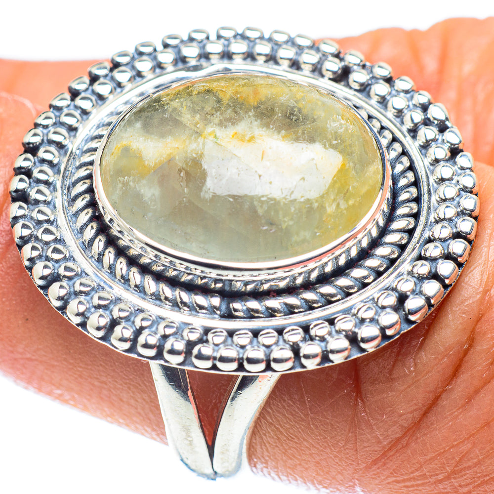 Green Fluorite Rings handcrafted by Anasilvercos - RING59636